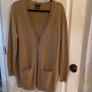 Lord & Taylor long cashmere cardigan with pockets size L